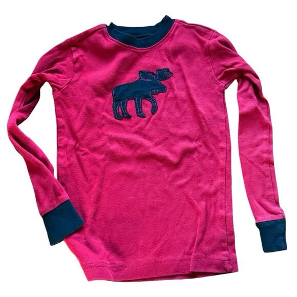 LazyOne Boys Red/Black Moose Long Sleeve/Pants Pajama Set - 8 - Picture 2 of 8